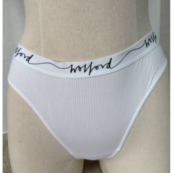 Wolford Beauty Cotton String Thong Size: Small Color: Pearl 61405 - 05 - Picture 2 of 3